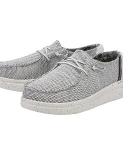 'Hey Dude' Women's Wendy Rise Sox - Stone White