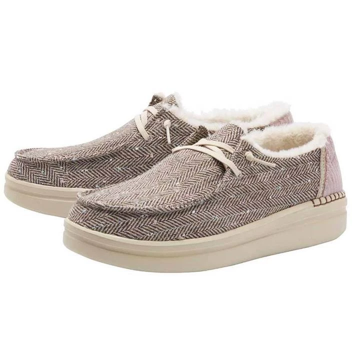 'Hey Dude' Women's Wendy Rise - Brown Herringbone 3 'Hey Dude' Women's Wendy Rise - Brown Herringbone