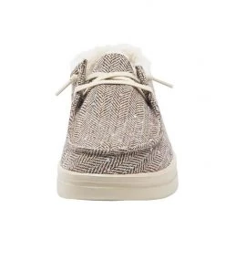 'Hey Dude' Women's Wendy Rise - Brown Herringbone 8 'Hey Dude' Women's Wendy Rise - Brown Herringbone
