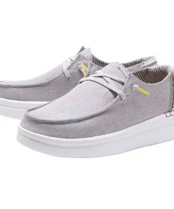 'Hey Dude' Women's Wendy Rise - Grey Lines