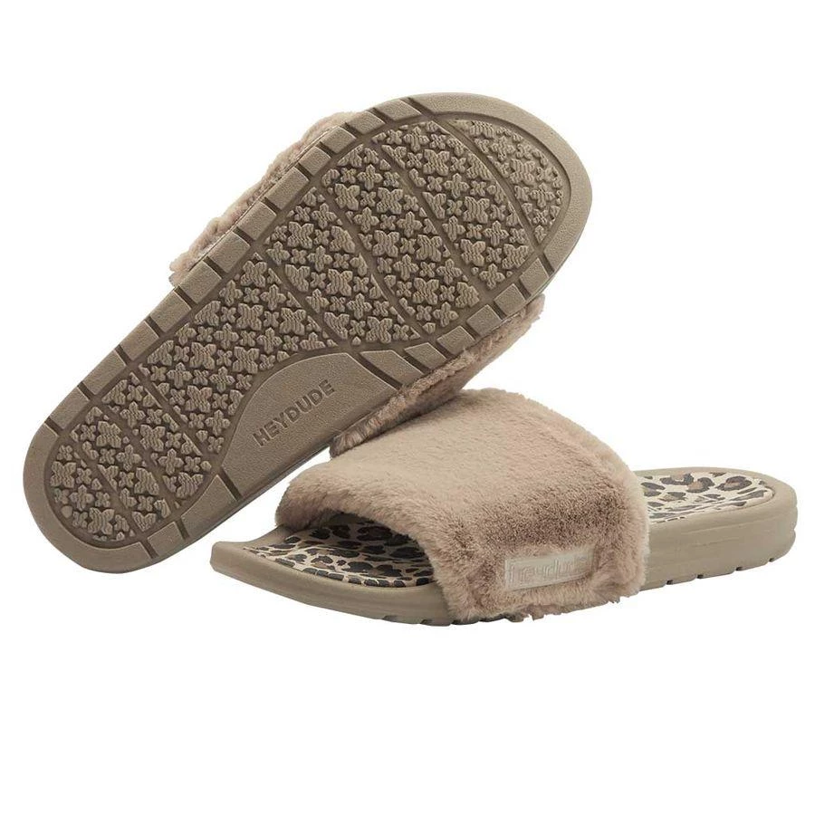 'Hey Dude' Women's Peggy Slide - Tan Cheetah 4 'Hey Dude' Women's Peggy Slide - Tan Cheetah