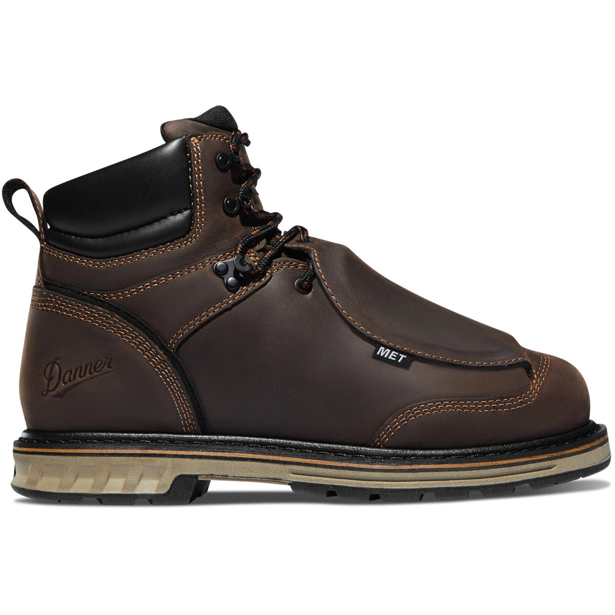 Danner Inc 'Danner' Men's 6" Steel Yard Metguard EH Steel Toe - Brown 3 Danner Inc 'Danner' Men's 6" Steel Yard Metguard EH Steel Toe - Brown