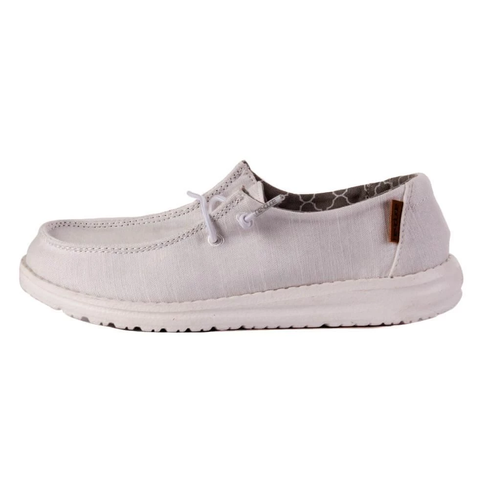 'Hey Dude' Wendy Linen Youth - Linen White Kids 8 'Hey Dude' Wendy Linen Youth - Linen White Kids