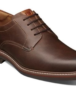 'Florsheim' Men's Norwalk Plain Toe Oxford - Brown Crazy Horse