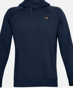 'Under Armour' Men's Rival Fleece Hoodie - Academy / Onyx White