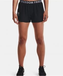 'Under Armour' Women's Freedom Playup Shorts - Black