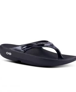 'OOFOS' Women's OOlala Thong Limited Edition - Black / Camo