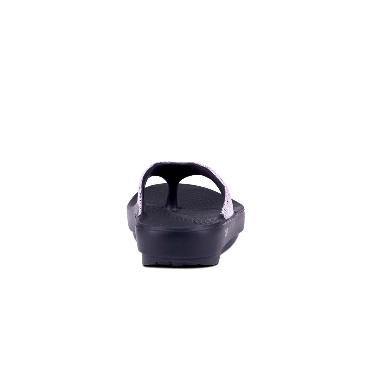 'OOFOS' Women OOlala Luxe Thong - Black / Pink Bandana 7 'OOFOS' Women OOlala Luxe Thong - Black / Pink Bandana