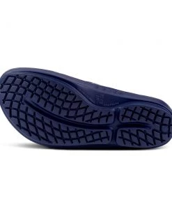 'OOFOS' Women's OOlala Thong Limited Edition - Navy / Silver Snake