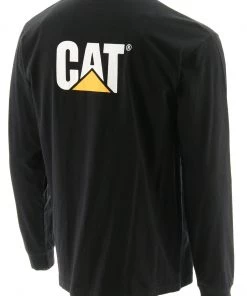 'Caterpillar' Men's Trademark Pocket T-Shirt - Black