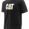 'Caterpillar' Men's Trademark Logo Tee - Black