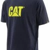 'Caterpillar' Men's Trademark Logo Tee - Navy
