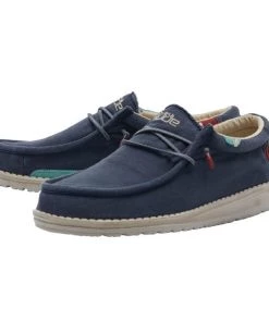 'Hey Dude' Men's Wally Washed - Blue Space