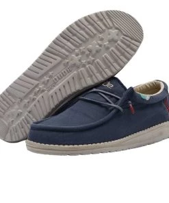 'Hey Dude' Men's Wally Washed - Blue Space 10 'Hey Dude' Men's Wally Washed - Blue Space