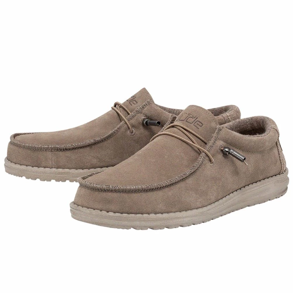 'Hey Dude' Men's Wally Suede - Desert 3 'Hey Dude' Men's Wally Suede - Desert