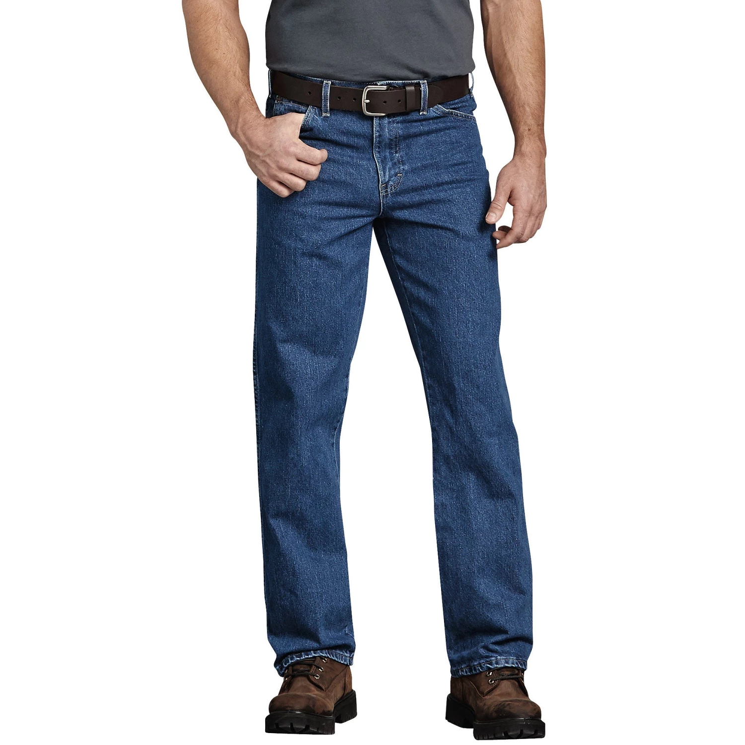 'Dickies' 5-Pocket Regular Straight Fit - Stonewashed Indigo Blue Men 3 'Dickies' 5-Pocket Regular Straight Fit - Stonewashed Indigo Blue Men