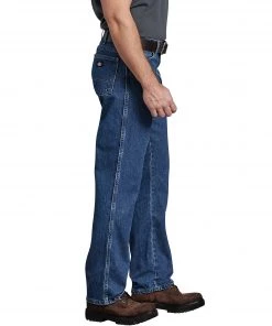 'Dickies' 5-Pocket Regular Straight Fit - Stonewashed Indigo Blue Men