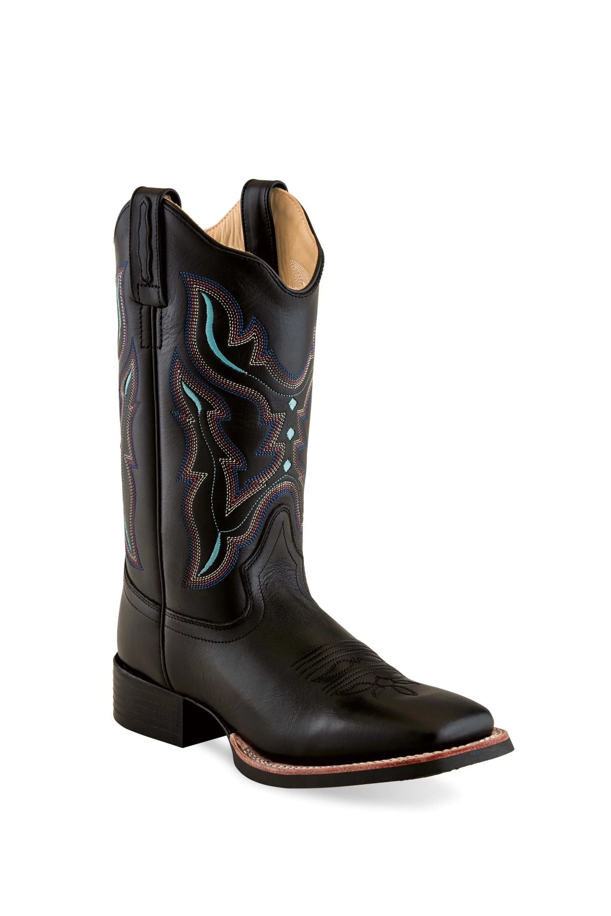'Old West' Women's 11" Western Scallop Square Toe - Black 3 'Old West' Women's 11" Western Scallop Square Toe - Black