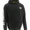 'Caterpillar' Men's Trademark Banner Hooded Sweatshirt - Black 2 'Caterpillar' Men's Trademark Banner Hooded Sweatshirt - Black