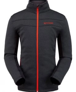 SPYDER ACTIVE SPORTS 'Spyder' Men's Encore Full Zip Fleece - Black