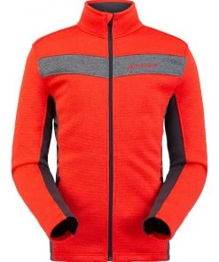 SPYDER ACTIVE SPORTS 'Spyder' Men's Encore Full Zip Fleece - Volcano
