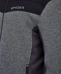 SPYDER ACTIVE SPORTS 'Spyder' Men's Encore Full Zip Fleece - Ebony
