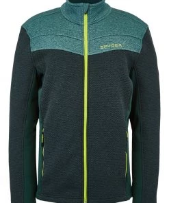 SPYDER ACTIVE SPORTS 'Spyder' Men's Encore Full Zip Fleece - Forest Ghost