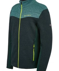 SPYDER ACTIVE SPORTS 'Spyder' Men's Encore Full Zip Fleece - Forest Ghost