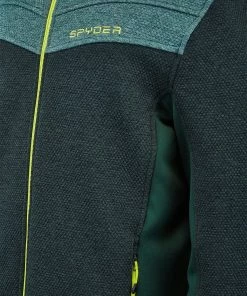 SPYDER ACTIVE SPORTS 'Spyder' Men's Encore Full Zip Fleece - Forest Ghost