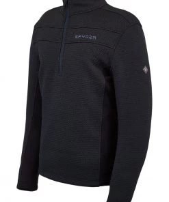 SPYDER ACTIVE SPORTS 'Spyder' Men's Encore 1/2 Zip Fleece - Black