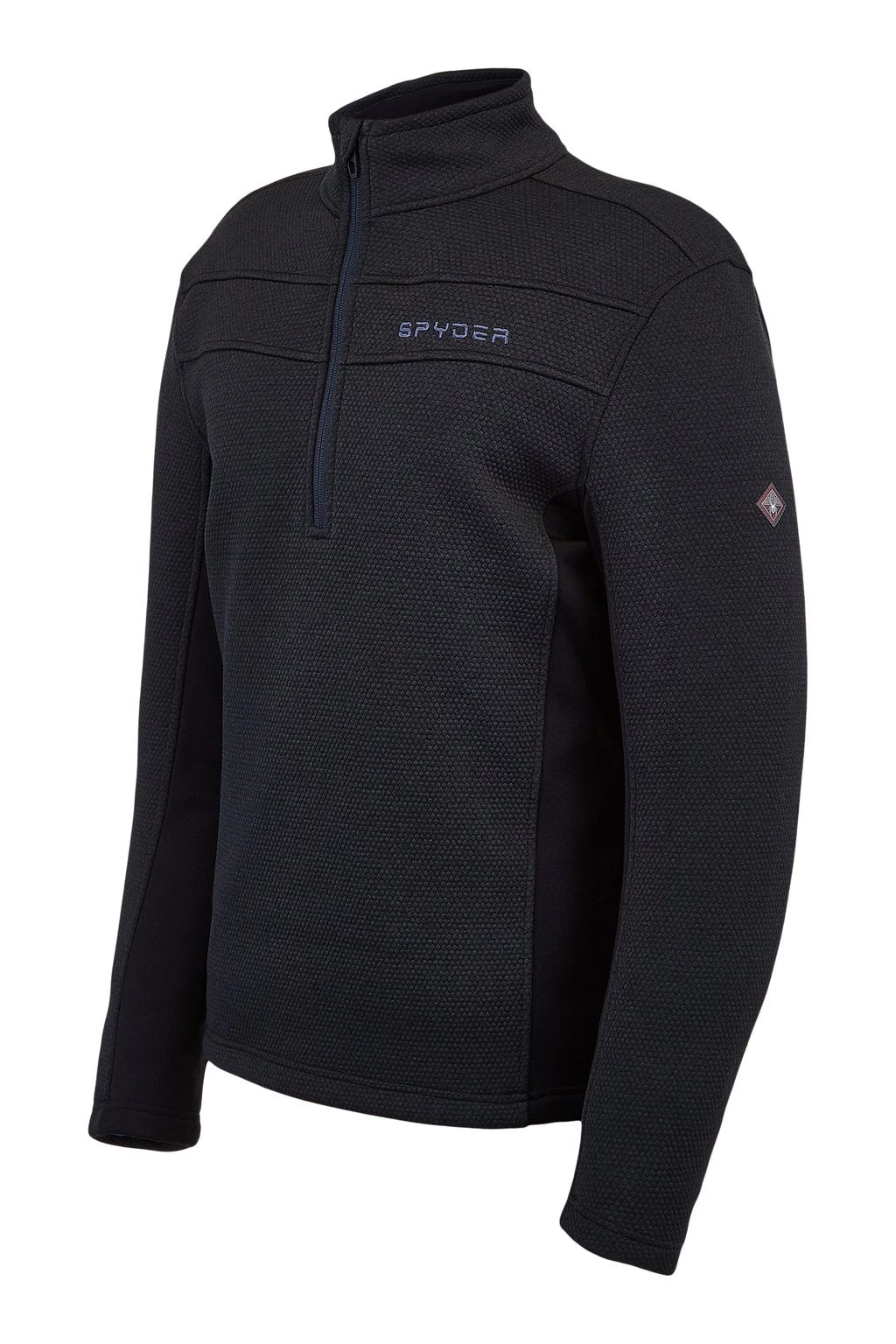 SPYDER ACTIVE SPORTS 'Spyder' Men's Encore 1/2 Zip Fleece - Black 4 SPYDER ACTIVE SPORTS 'Spyder' Men's Encore 1/2 Zip Fleece - Black