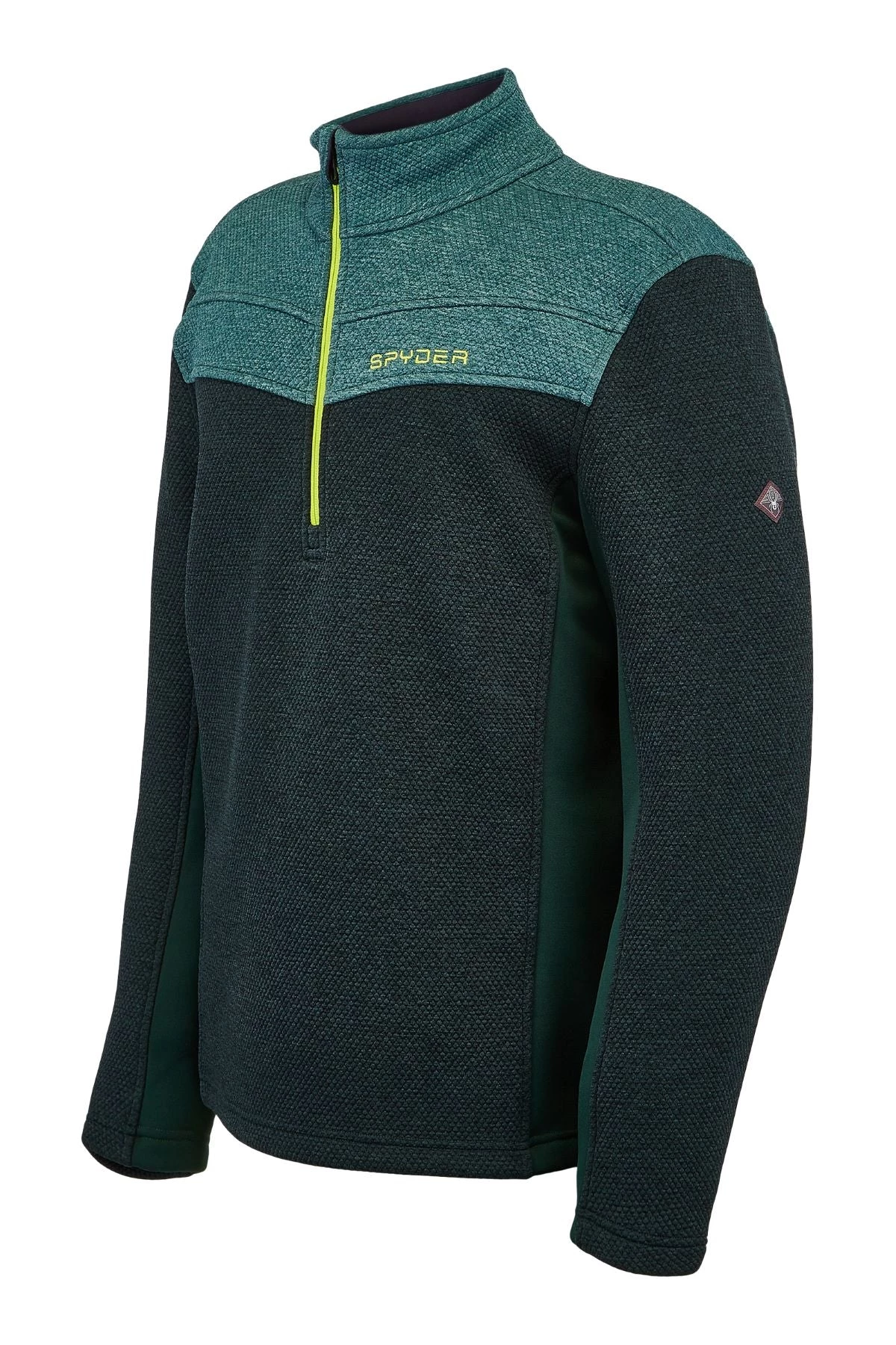 SPYDER ACTIVE SPORTS 'Spyder' Men's Encore 1/2 Zip Fleece - Forest Ghost 6 SPYDER ACTIVE SPORTS 'Spyder' Men's Encore 1/2 Zip Fleece - Forest Ghost