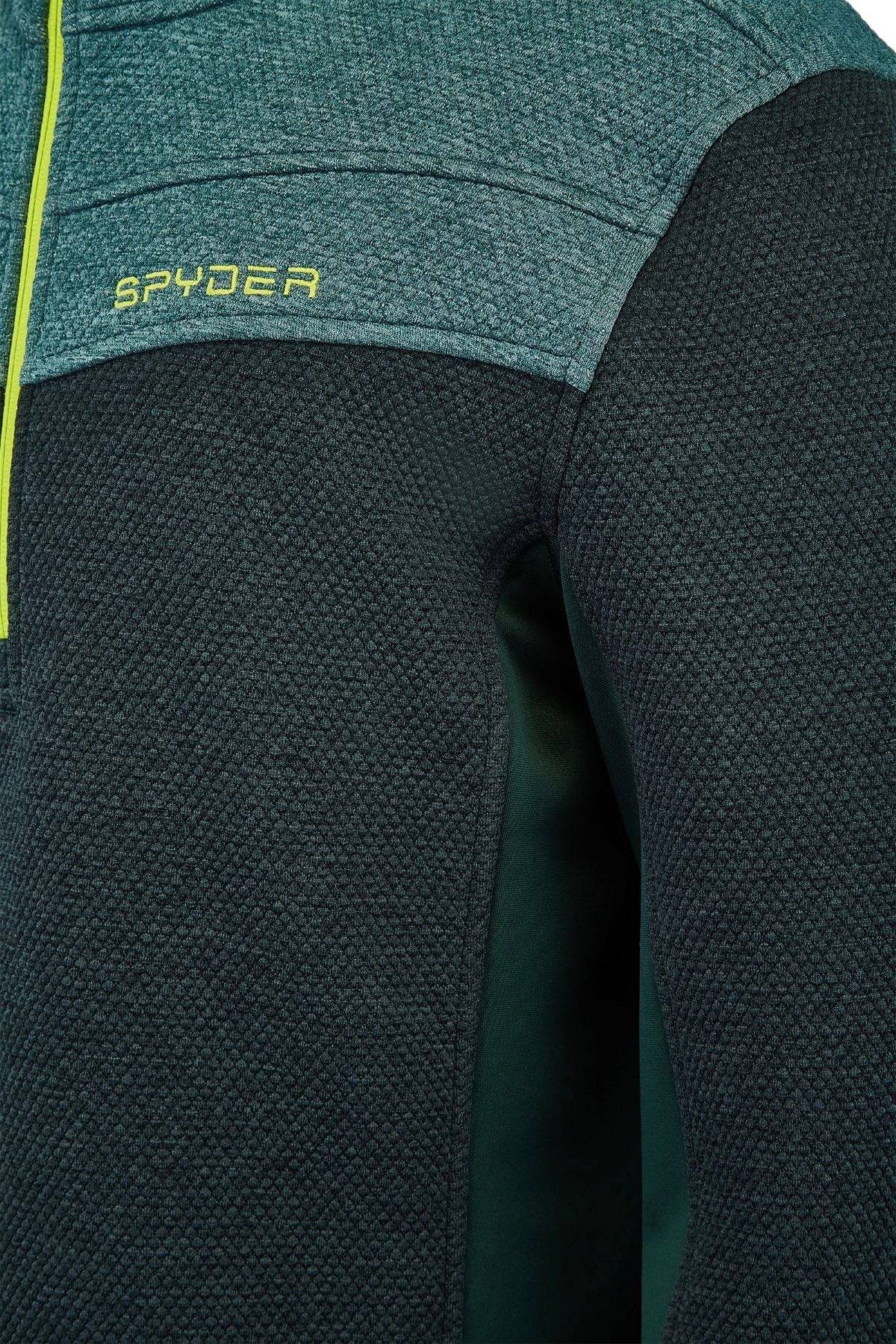 SPYDER ACTIVE SPORTS 'Spyder' Men's Encore 1/2 Zip Fleece - Forest Ghost 5 SPYDER ACTIVE SPORTS 'Spyder' Men's Encore 1/2 Zip Fleece - Forest Ghost