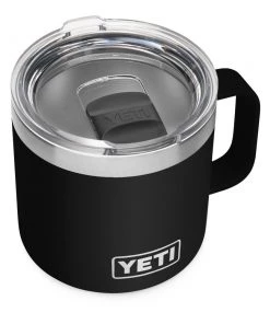 'Yeti' 14 Oz. Rambler Mug W/Magslider Lid - Black Gear