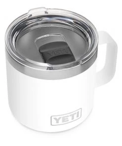 'Yeti' 14 Oz. Rambler Mug W/Magslider Lid - White Gear