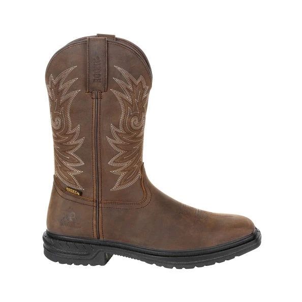 'Rocky' Men's 11" Worksmart SR WP Western - Brown 3 'Rocky' Men's 11" Worksmart SR WP Western - Brown