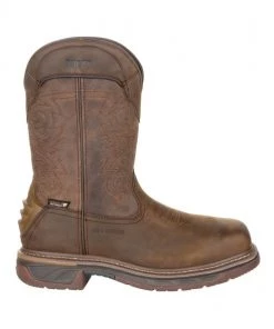 'Rocky' Men's 11" Iron Skull Int. MetGuard EH WP Comp Toe - Distressed Brown