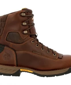 'Georgia Boots' Men's 8" Athens 360 EH WP Soft Toe - Brown