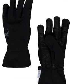 SPYDER ACTIVE SPORTS 'Spyder' Men's Wander Infinium Fleece Gloves - Black