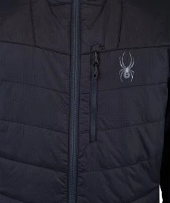 SPYDER ACTIVE SPORTS 'Spyder' Men's Glissade Hybrid 60GR Insulated Jacket - Black 9 SPYDER ACTIVE SPORTS 'Spyder' Men's Glissade Hybrid 60GR Insulated Jacket - Black