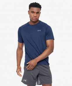'Under Armour' Men's Tech 2.0 Tee - Academy / Graphite