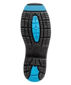 'Steel Blue' Men's Blue Heeler Western Square Toe EH WP Steel Toe - Oak 6 'Steel Blue' Men's Blue Heeler Western Square Toe EH WP Steel Toe - Oak