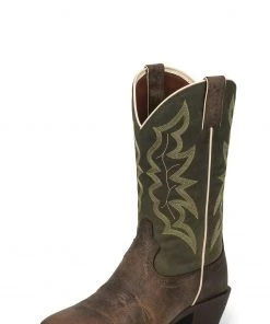 Justin Brands Wylie - Green / Waxy Brown