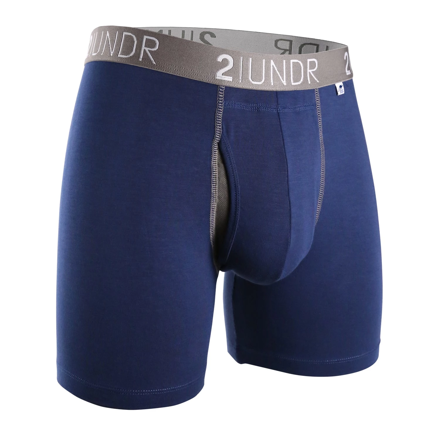 '2UNDR' Men's Swing Shift 6" Boxer Brief - Navy 3 '2UNDR' Men's Swing Shift 6" Boxer Brief - Navy