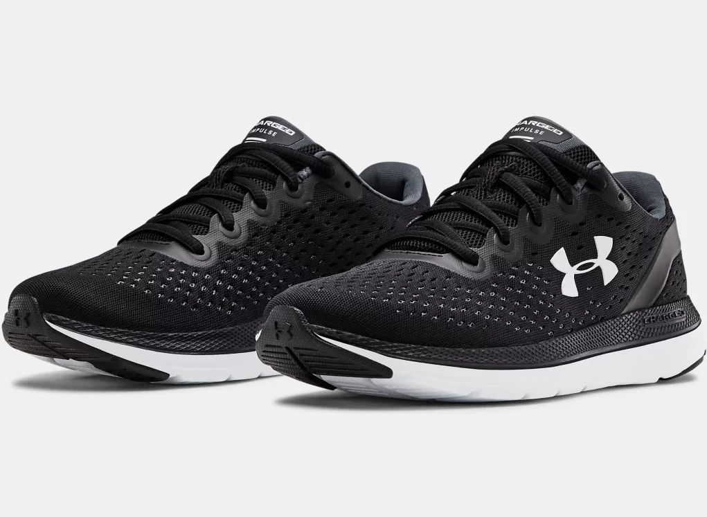 'Under Armour' Women's Charged Impulse - Black / White 5 'Under Armour' Women's Charged Impulse - Black / White