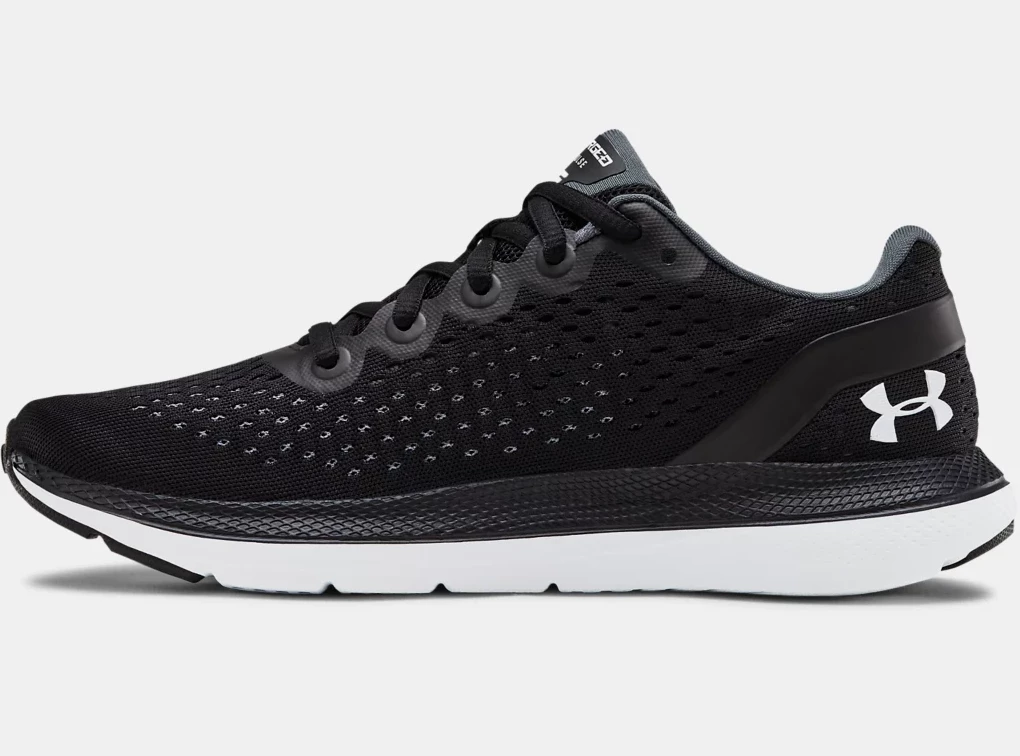 'Under Armour' Women's Charged Impulse - Black / White 4 'Under Armour' Women's Charged Impulse - Black / White