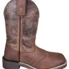 Smoky Mountain Boots 'Smoky Mountain' Youth Brandy Western Square Toe - Brown Oil Distress / Brown