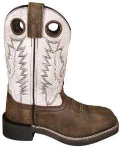 Smoky Mountain Boots Kids 'Smoky Mountain' Children's Drifter Western Square Toe - Brown Distress / Antique White