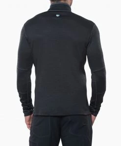 'Kuhl' Men's Ryzer 1/4 Zip - Black / Koal
