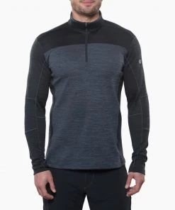 'Kuhl' Men's Ryzer 1/4 Zip - Black / Koal